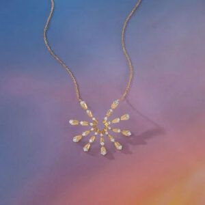 Radiant Burst Diamond Necklace