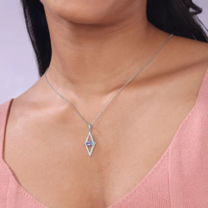 Sleek Geometric Silver Necklace