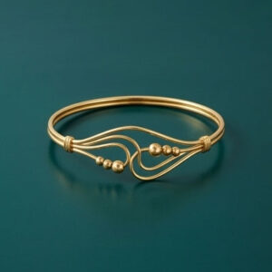 Love Story Diamond & Gold Bangle