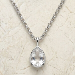 Sterling Silver Pendant White Onyx