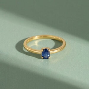Blue Diamond Ring