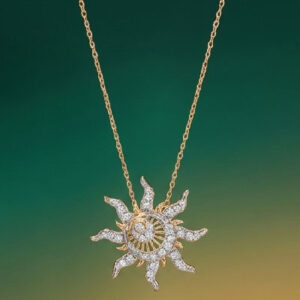 Radiant Burst Diamond Necklace