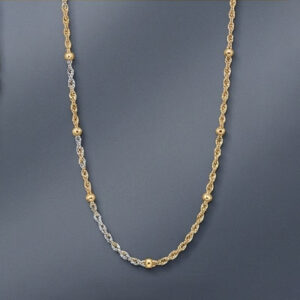 Sleek Twist Gold Chain