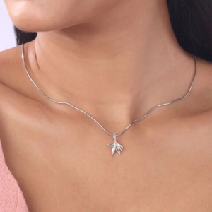 Organic Form Silver Pendant