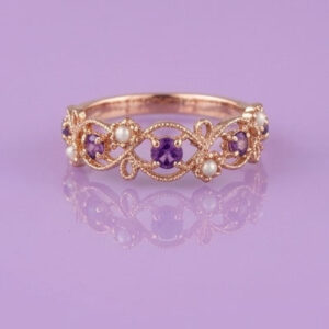 Radiant Flow Diamond Ring