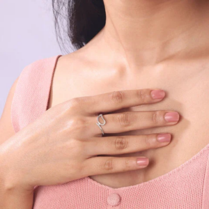 Minimal Curved Silver Ring