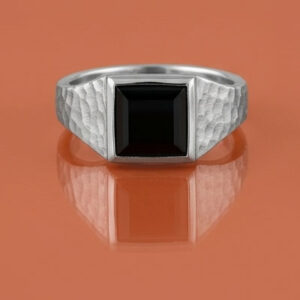 Crimson Poise Diamond Ring