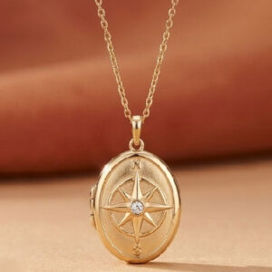 Radiant Sculpted Gold Pendant