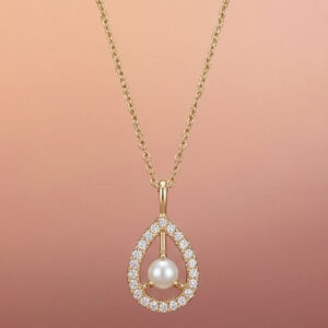 Elegance Pearl Diamond Pendant
