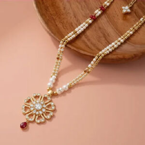 Floral Cascade Gold Mangalsutra