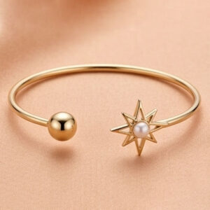 Bold Cosmic Gold Bangle