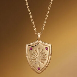 Golden Halo Drift Diamond Necklace