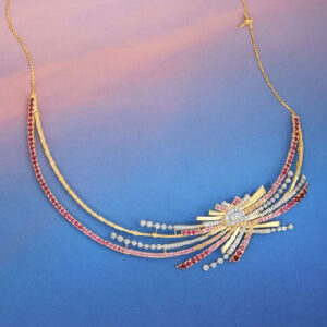 Sunset Radiance Diamond Necklace