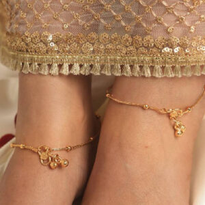 Golden Cable Chain Anklet