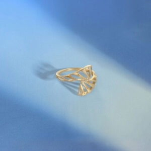 Radiant Minimal Gold Ring