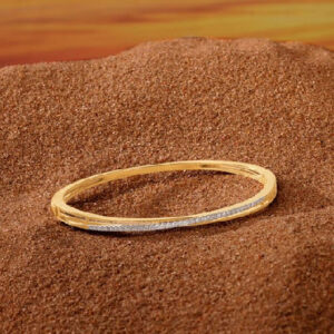 Sleek Radiant Diamond Bangle